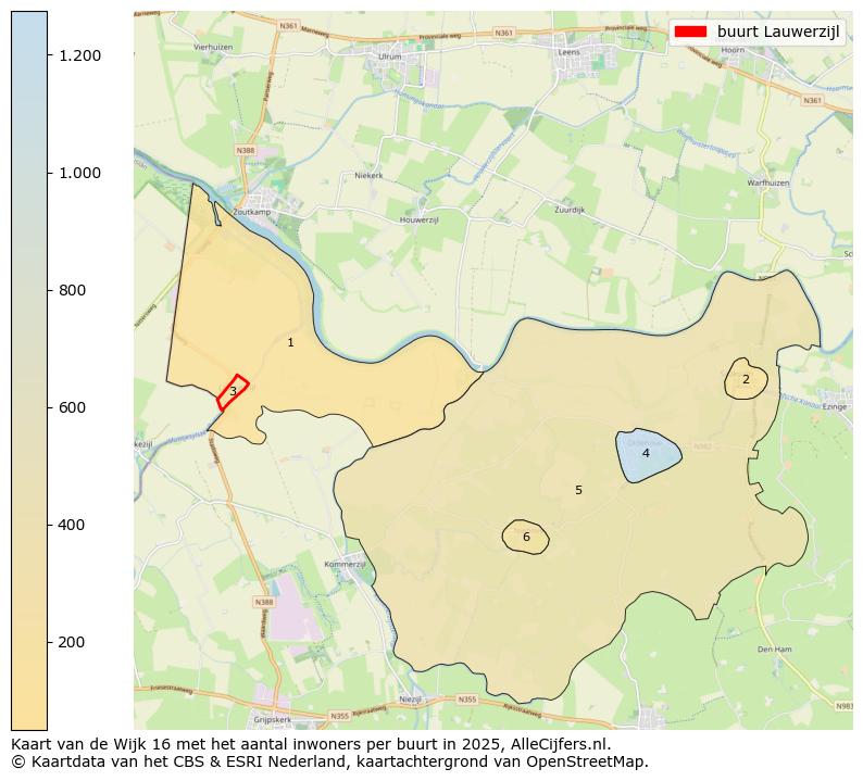 Afbeelding van de buurt Lauwerzijl op de kaart.