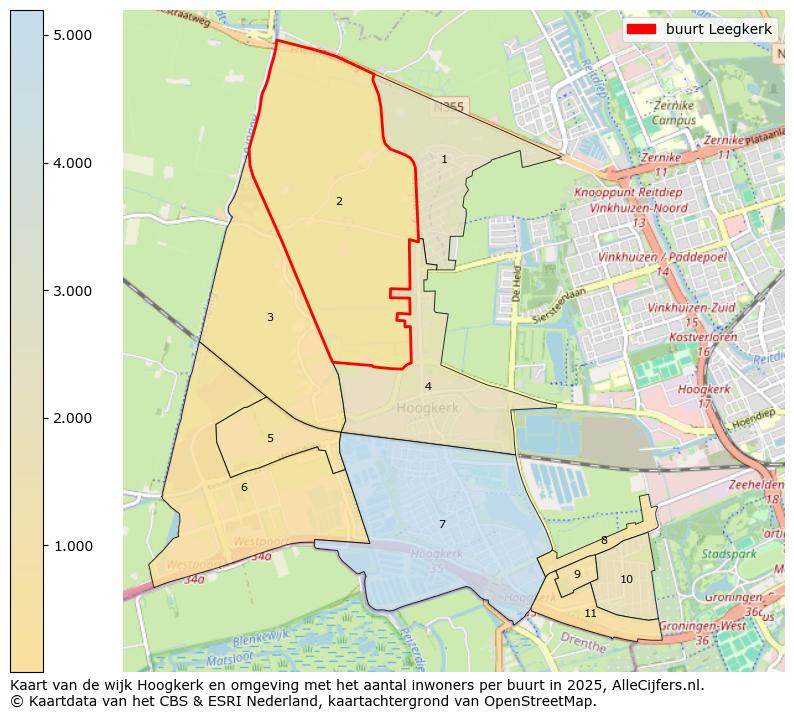 Afbeelding van de buurt Leegkerk op de kaart.