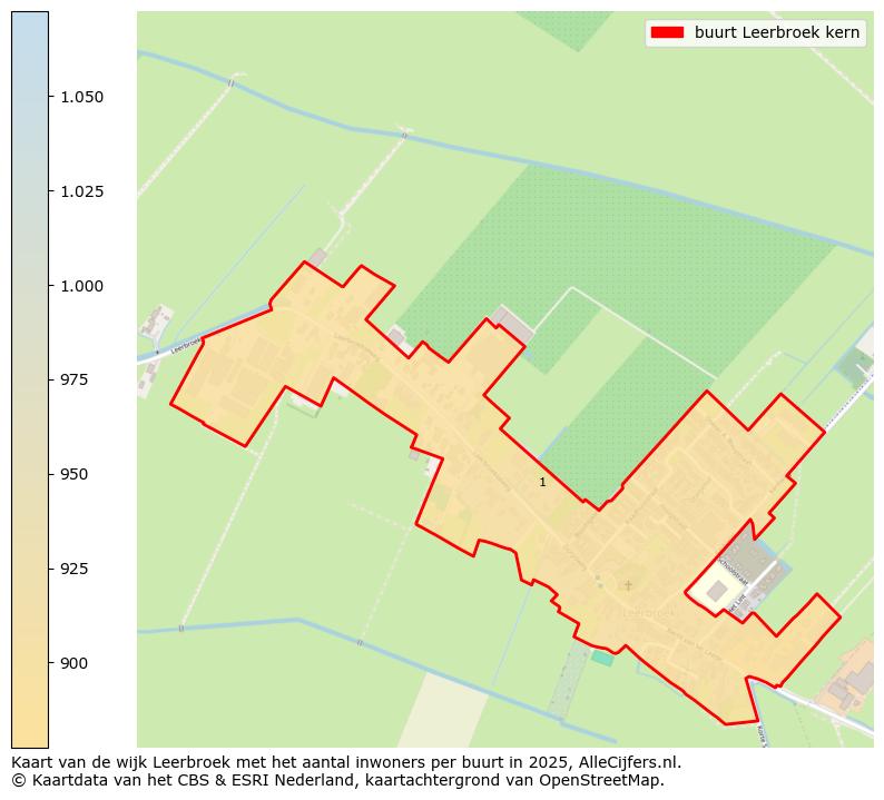 Afbeelding van de buurt Leerbroek kern op de kaart.