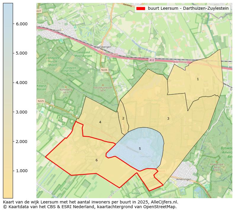 Afbeelding van de buurt Leersum - Darthuizen-Zuylestein op de kaart.