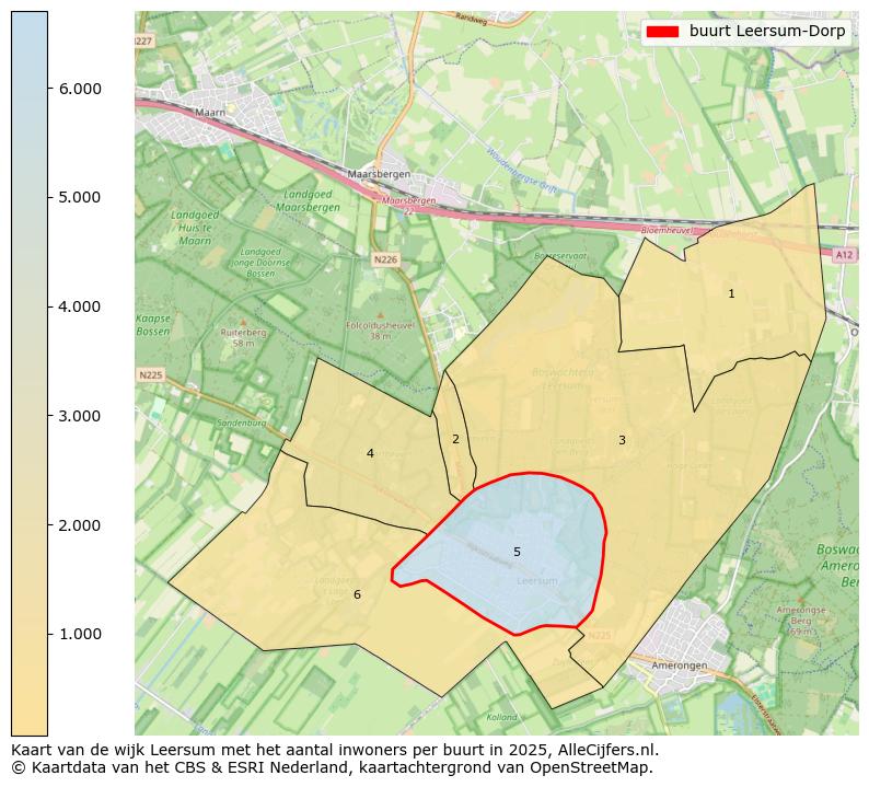 Afbeelding van de buurt Leersum-Dorp op de kaart.