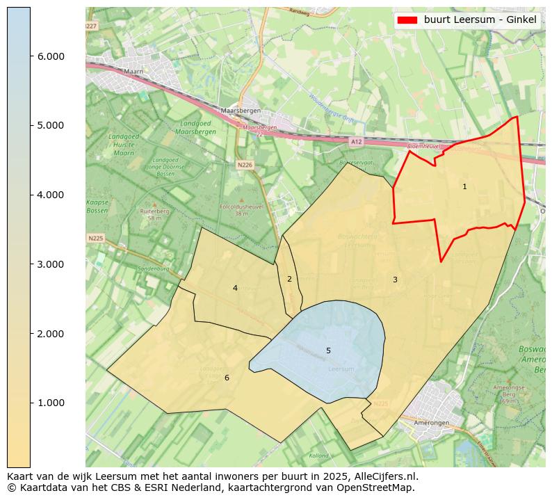 Afbeelding van de buurt Leersum - Ginkel op de kaart.