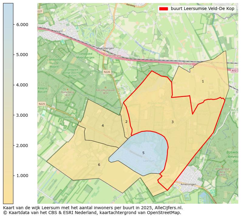 Afbeelding van de buurt Leersumse Veld-De Kop op de kaart.