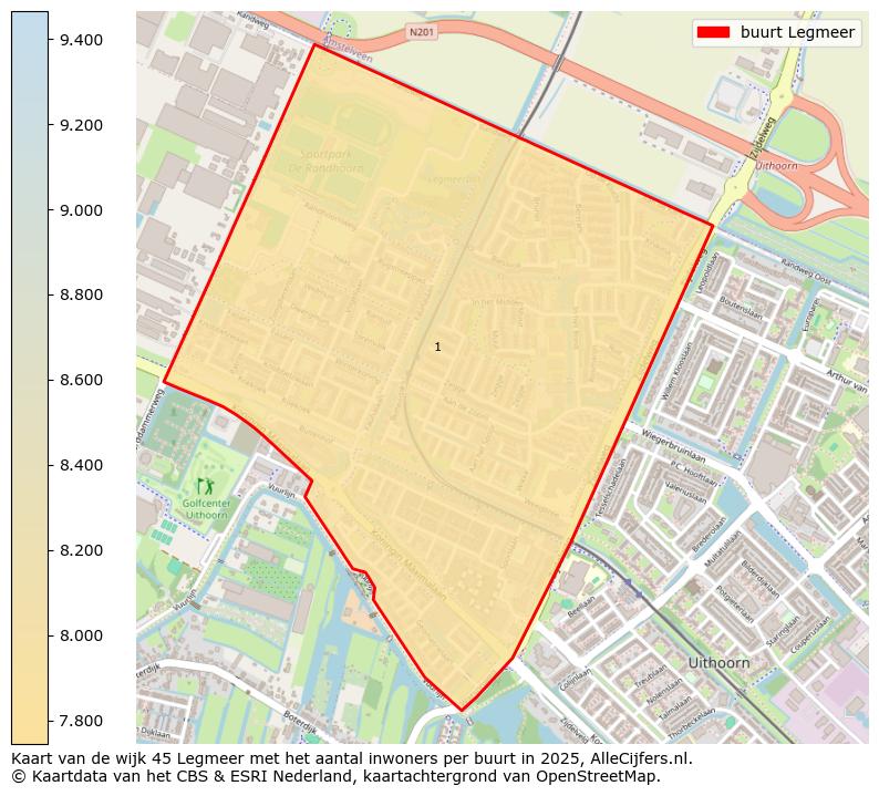 Afbeelding van de buurt Legmeer op de kaart.