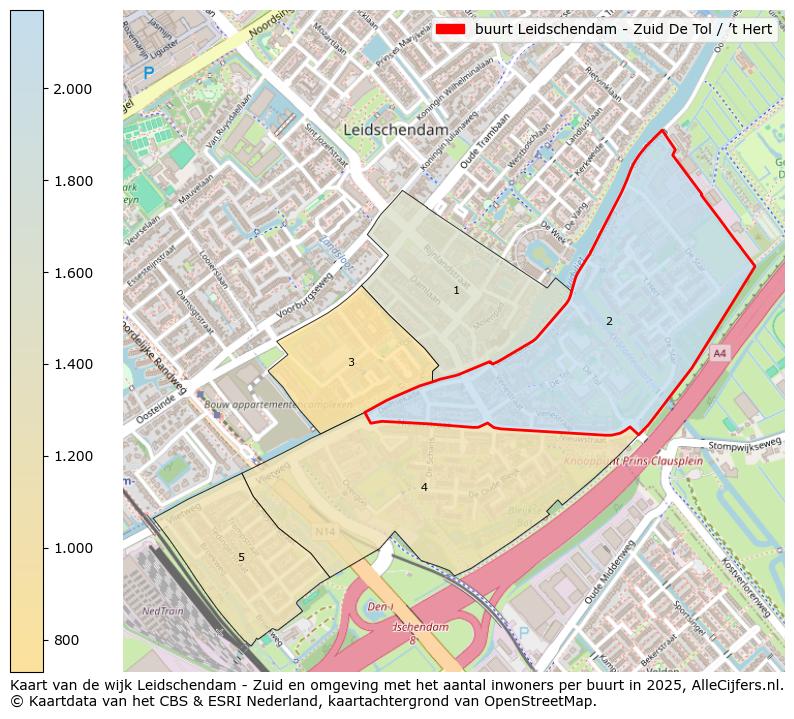 Afbeelding van de buurt Leidschendam - Zuid De Tol / ’t Hert op de kaart.