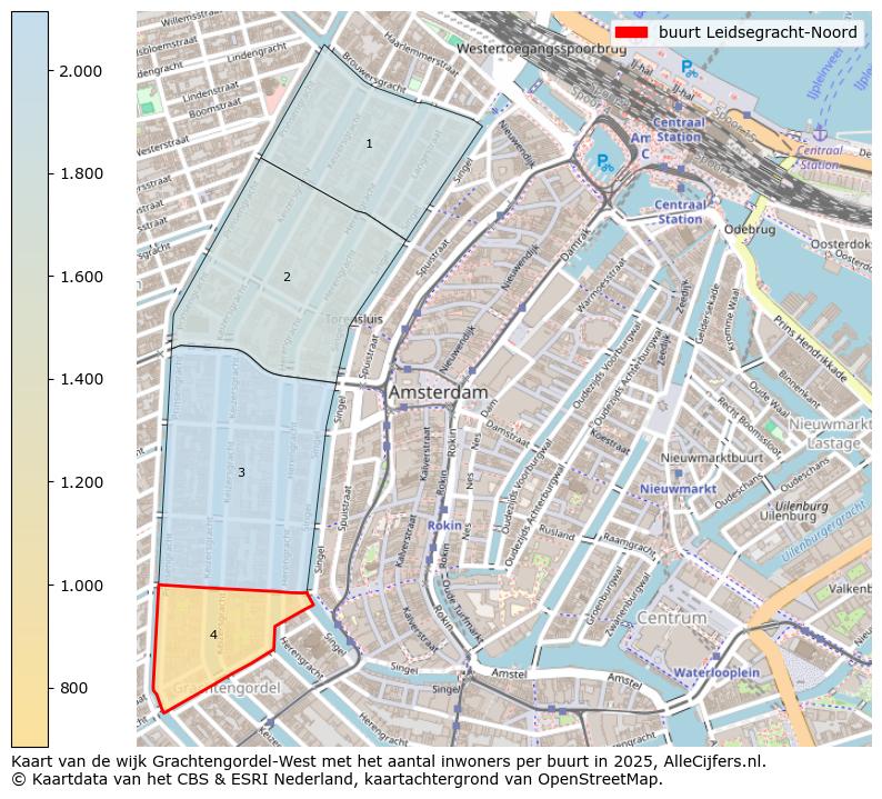 Afbeelding van de buurt Leidsegracht-Noord op de kaart.