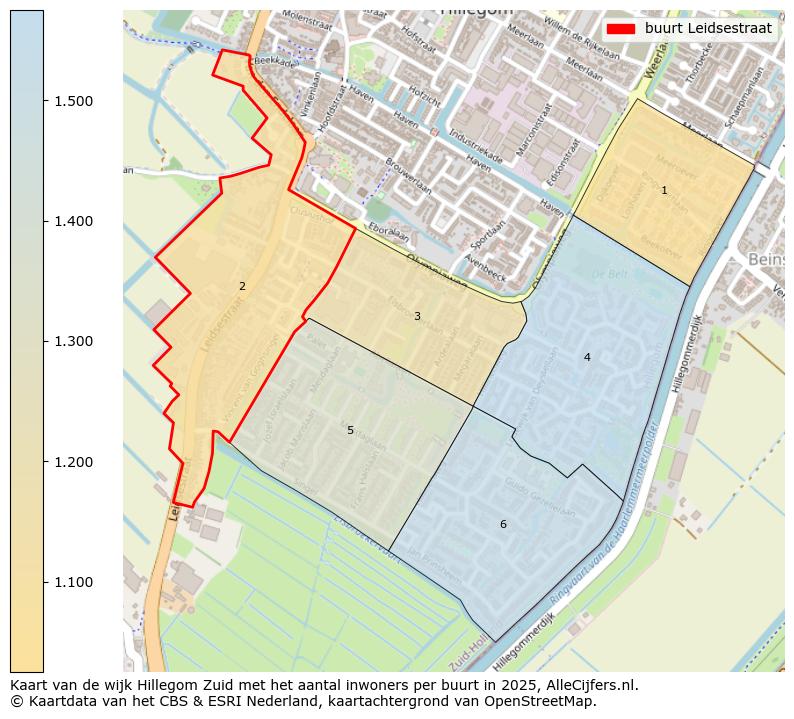 Afbeelding van de buurt Leidsestraat op de kaart.