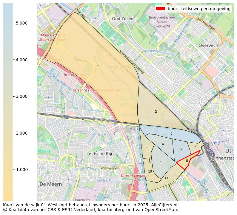 Afbeelding van de buurt Leidseweg en omgeving op de kaart.