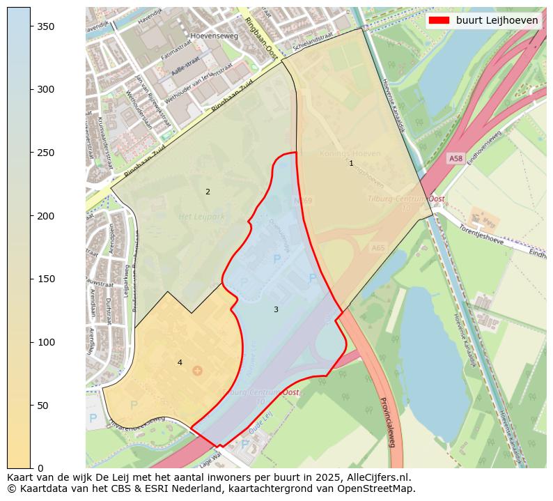 Afbeelding van de buurt Leijhoeven op de kaart.
