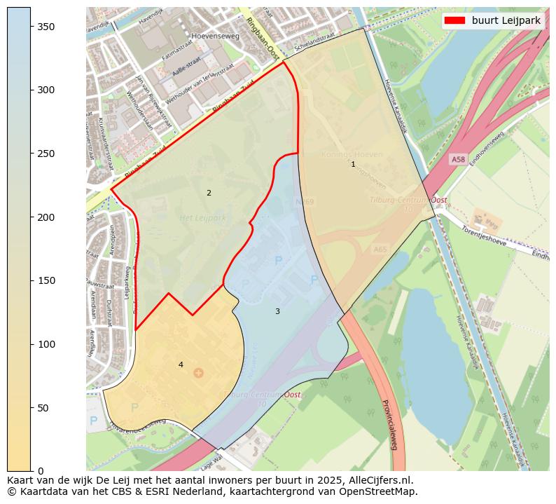 Afbeelding van de buurt Leijpark op de kaart.