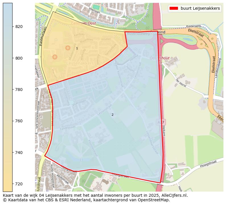 Afbeelding van de buurt Leijsenakkers op de kaart.