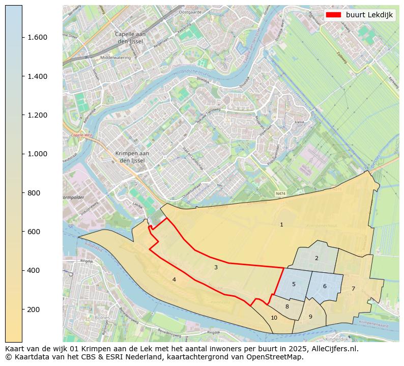 Afbeelding van de buurt Lekdijk op de kaart.