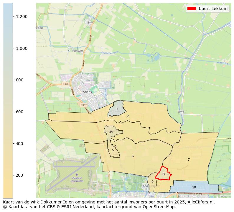 Afbeelding van de buurt Lekkum op de kaart.