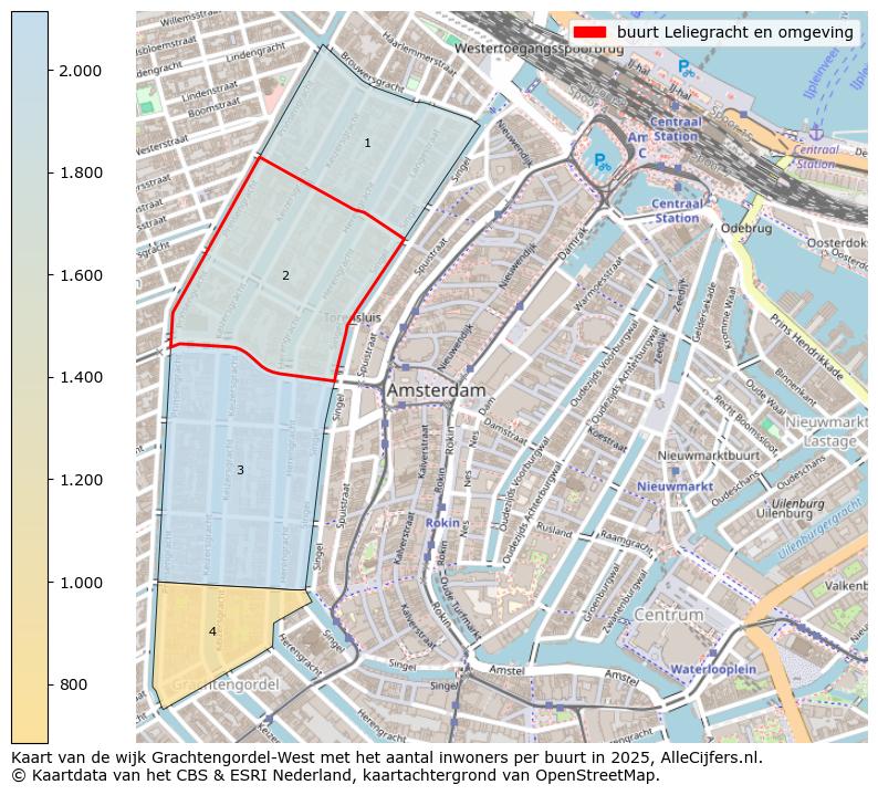Afbeelding van de buurt Leliegracht en omgeving op de kaart.