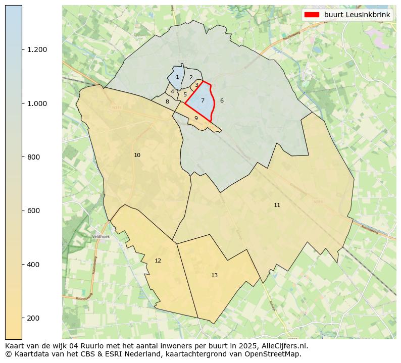 Afbeelding van de buurt Leusinkbrink op de kaart.