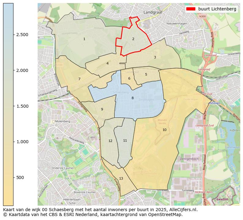 Afbeelding van de buurt Lichtenberg op de kaart.