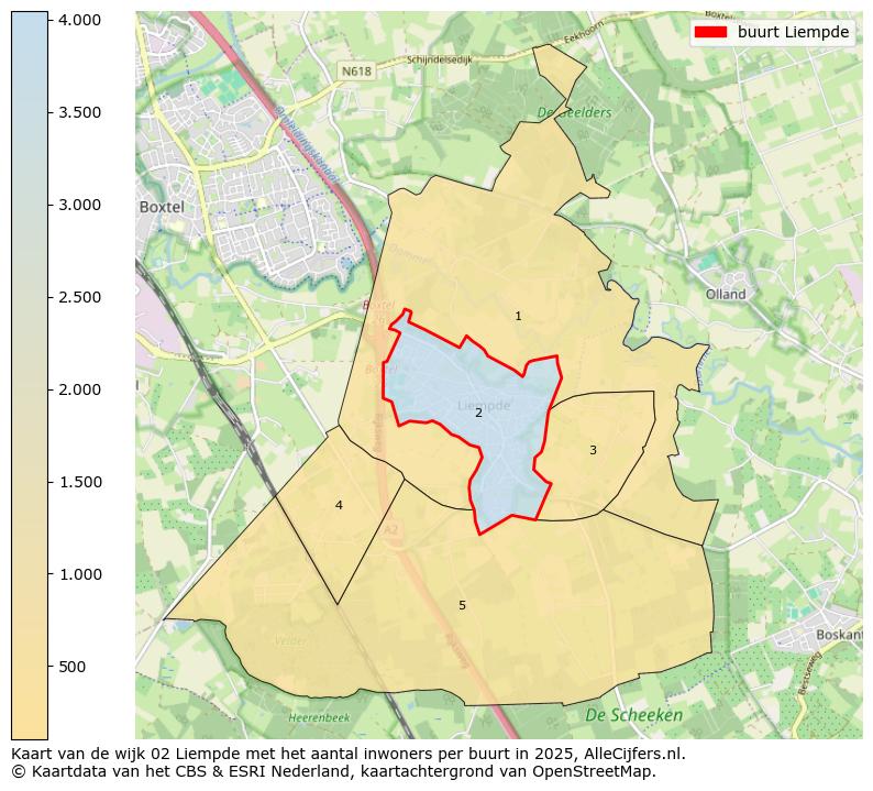 Afbeelding van de buurt Liempde op de kaart.