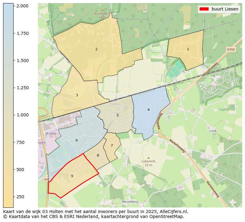 Afbeelding van de buurt Liesen op de kaart.