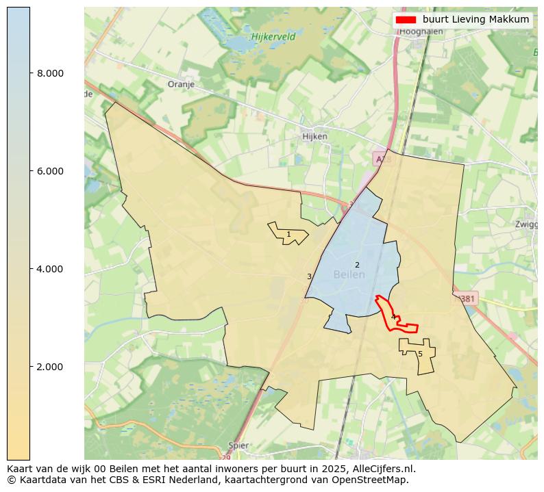 Afbeelding van de buurt Lieving Makkum op de kaart.