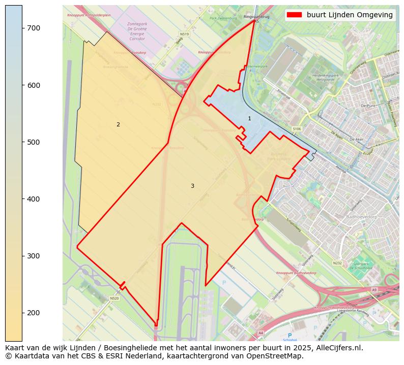 Afbeelding van de buurt Lijnden Omgeving op de kaart.