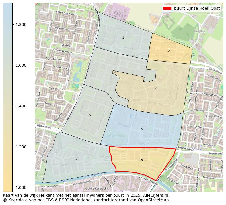 Afbeelding van de buurt Lijnse Hoek Oost op de kaart.