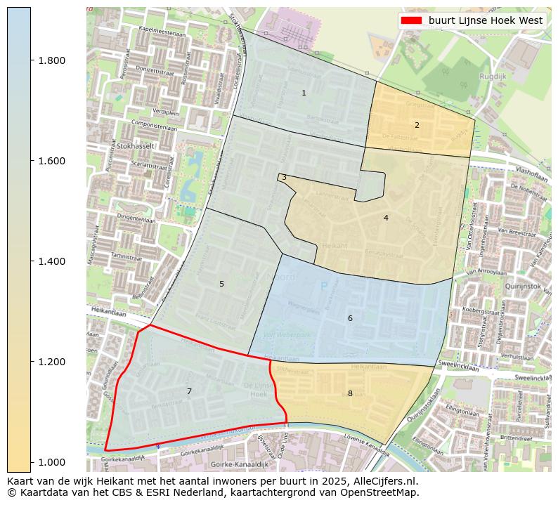Afbeelding van de buurt Lijnse Hoek West op de kaart.