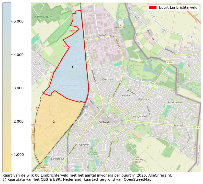 Afbeelding van de buurt Limbrichterveld op de kaart.