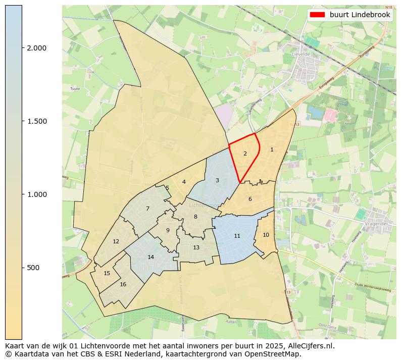 Afbeelding van de buurt Lindebrook op de kaart.
