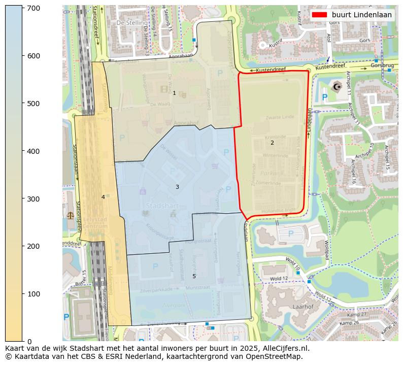 Afbeelding van de buurt Lindenlaan op de kaart.