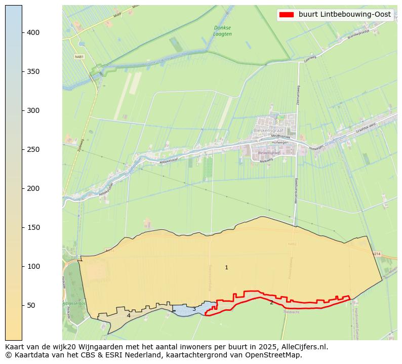 Afbeelding van de buurt Lintbebouwing-Oost op de kaart.