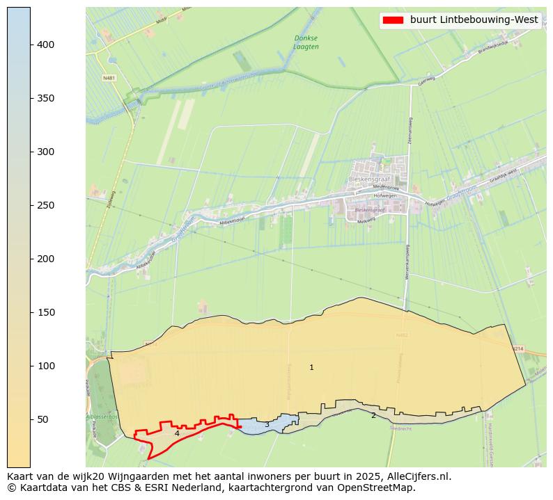 Afbeelding van de buurt Lintbebouwing-West op de kaart.
