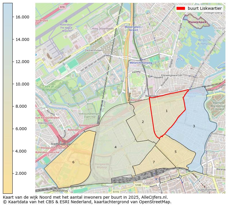 Afbeelding van de buurt Liskwartier op de kaart.