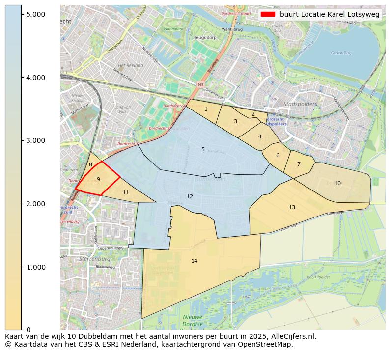Afbeelding van de buurt Locatie Karel Lotsyweg op de kaart.