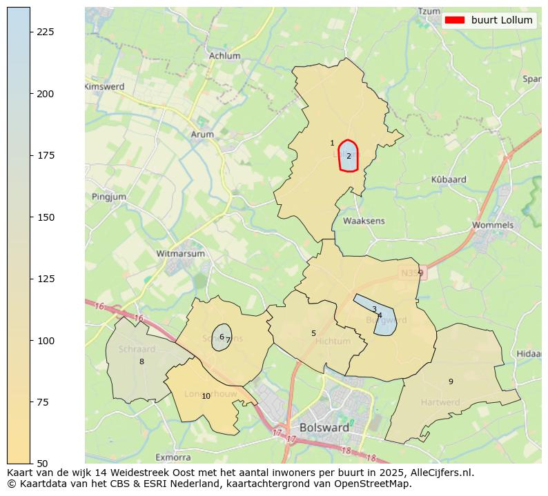 Afbeelding van de buurt Lollum op de kaart.