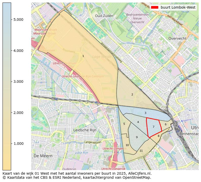 Afbeelding van de buurt Lombok-West op de kaart.