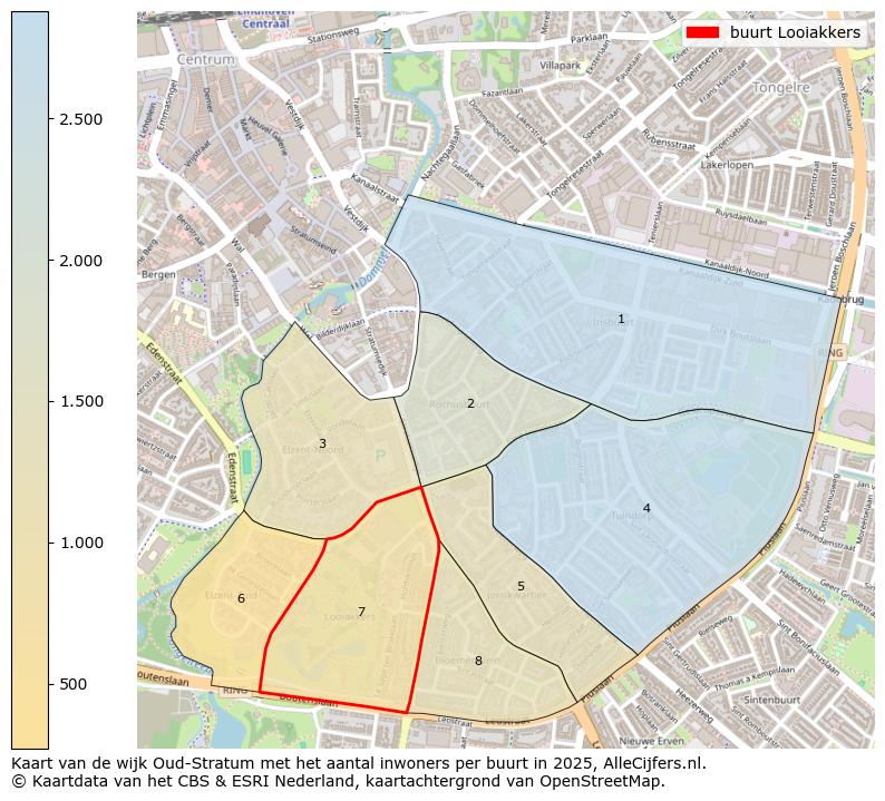 Afbeelding van de buurt Looiakkers op de kaart.