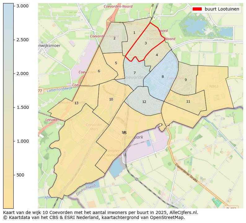 Afbeelding van de buurt Lootuinen op de kaart.
