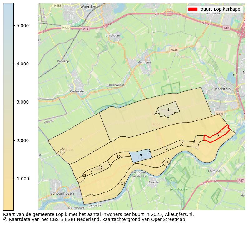 Afbeelding van de buurt Lopikerkapel op de kaart.
