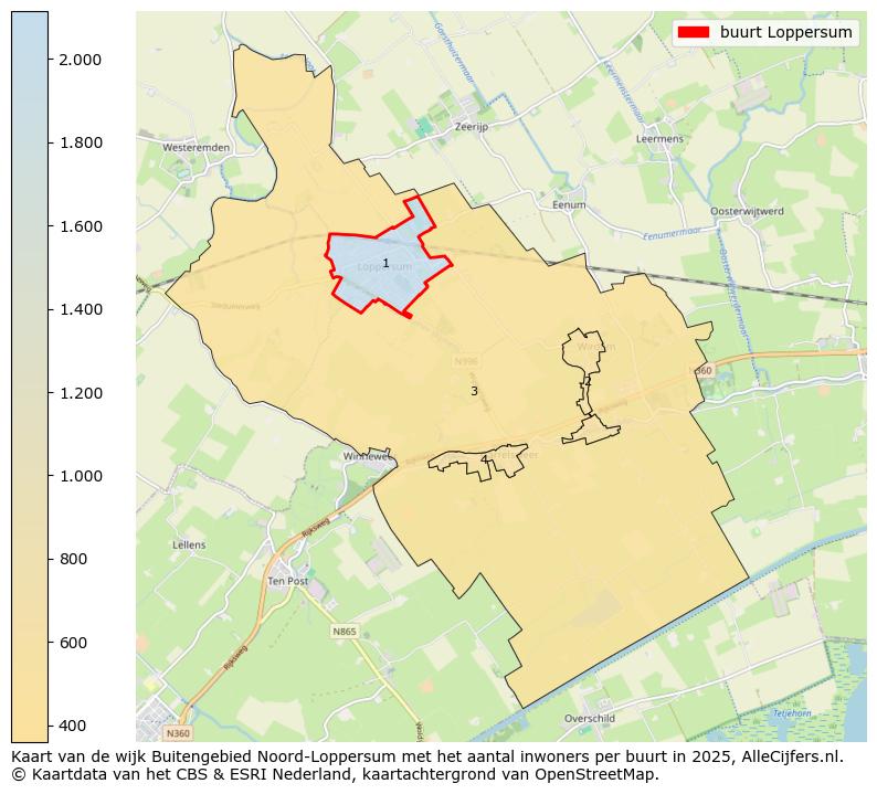 Afbeelding van de buurt Loppersum op de kaart.