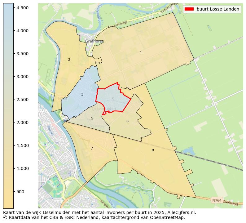 Afbeelding van de buurt Losse Landen op de kaart.