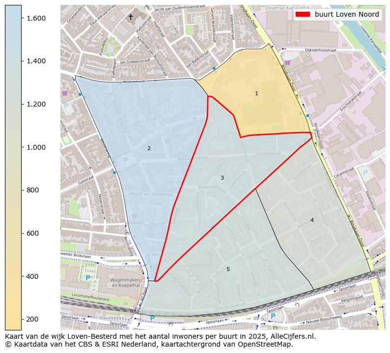 Afbeelding van de buurt Loven Noord op de kaart.