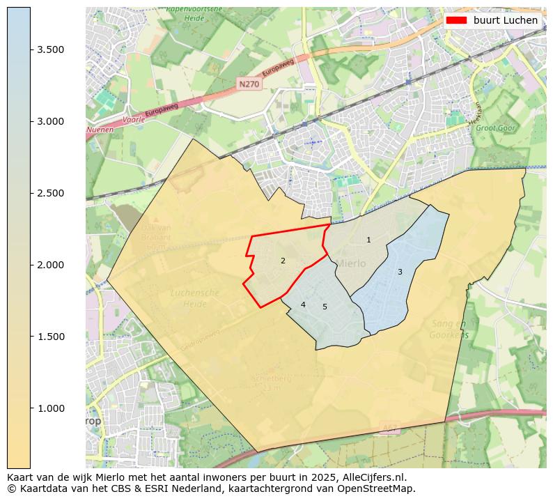 Afbeelding van de buurt Luchen op de kaart.
