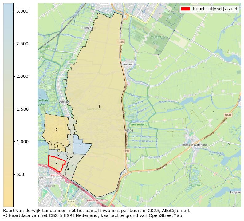Afbeelding van de buurt Luijendijk-zuid op de kaart.