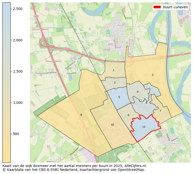 Afbeelding van de buurt Luneven op de kaart.