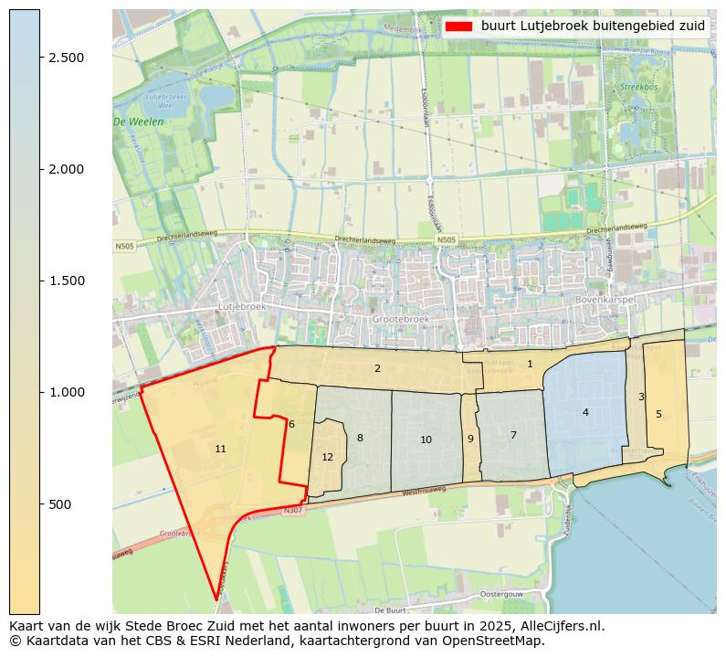 Afbeelding van de buurt Lutjebroek buitengebied zuid op de kaart.