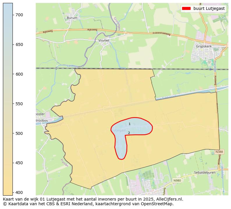 Afbeelding van de buurt Lutjegast op de kaart.