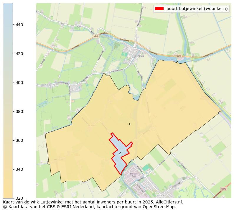 Afbeelding van de buurt Lutjewinkel (woonkern) op de kaart.
