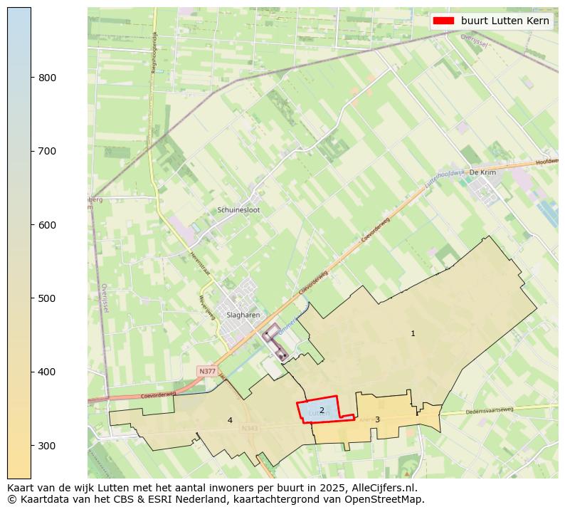 Afbeelding van de buurt Lutten Kern op de kaart.