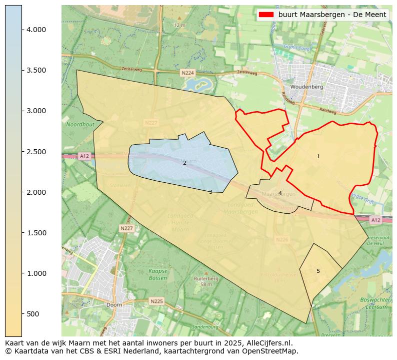 Afbeelding van de buurt Maarsbergen - De Meent op de kaart.