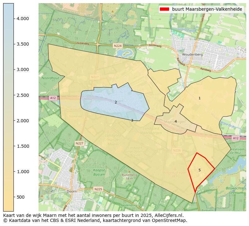 Afbeelding van de buurt Maarsbergen-Valkenheide op de kaart.